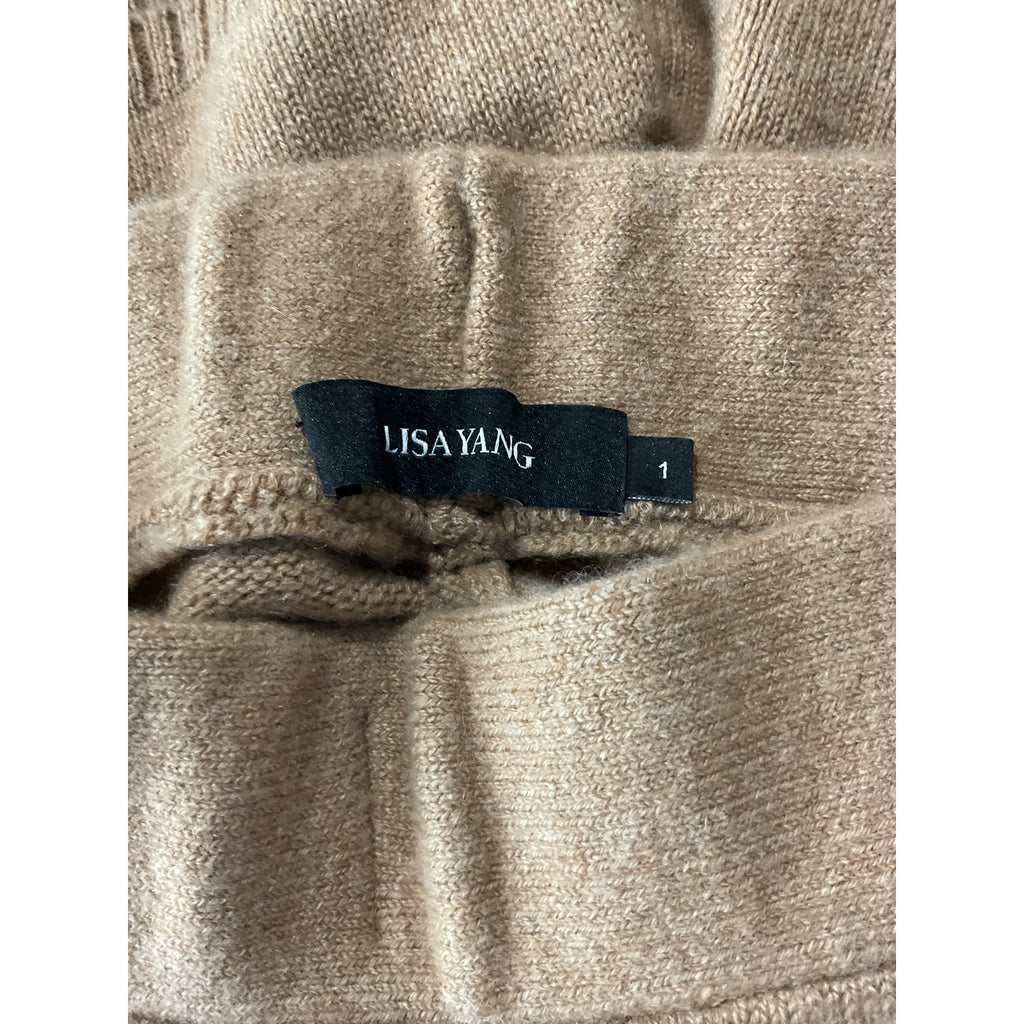 Lisa Yang 'Winnie' Brown Cashmere Shorts Size 1