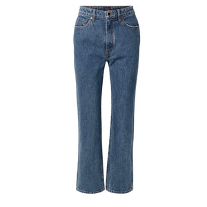 Khaite Cropped Blue Abigail Denim Jeans Size 29
