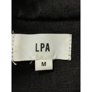 Lpa 'Alice' Black Lace Back Puff Sleeve Top Size M