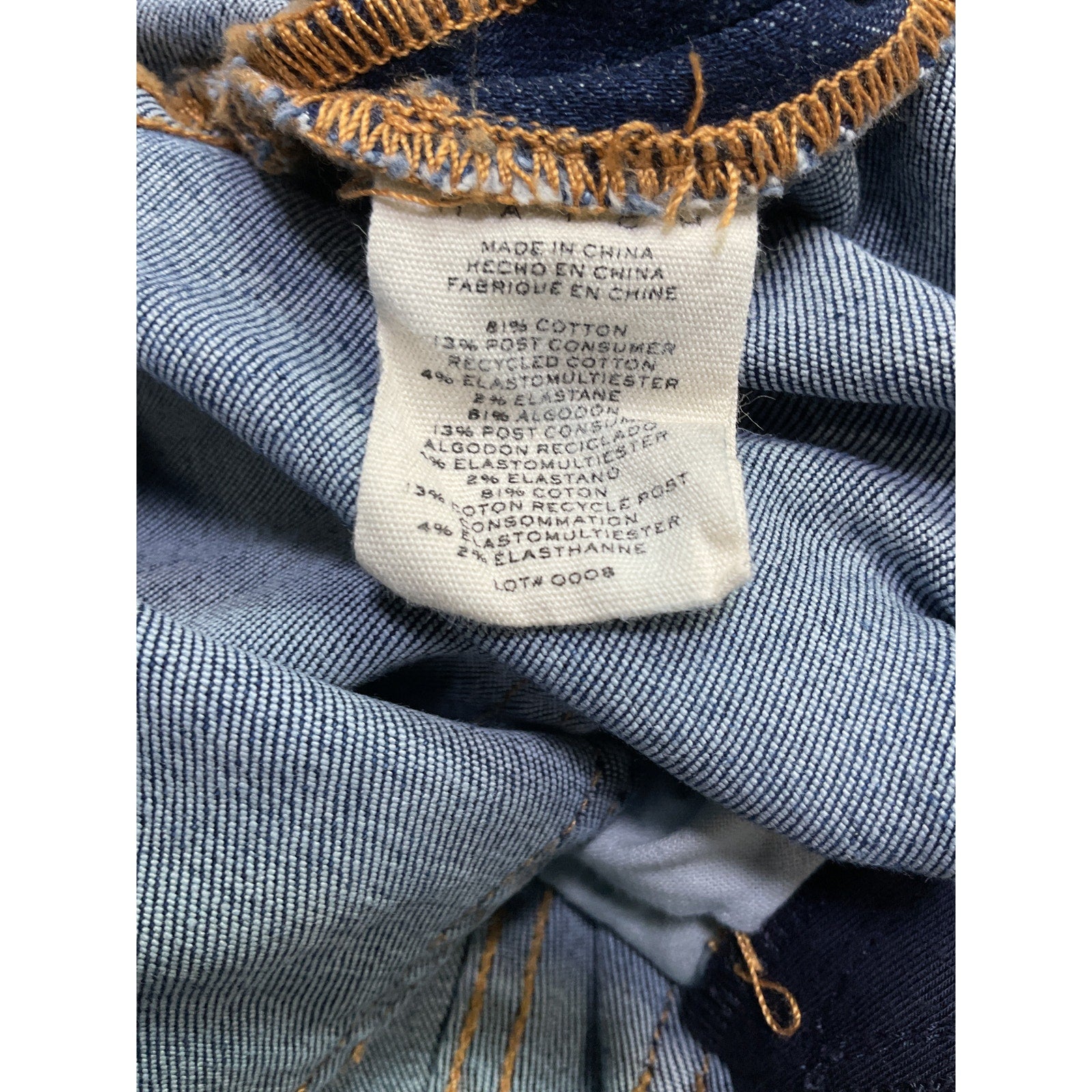 Hatch The Slim Maternity Blue Cotton Denim Jean Size 29