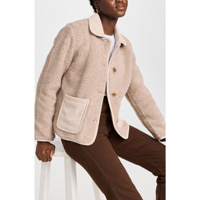 Alex Mill 'Sherpa' Tan Corduroy Work Jacket Size L