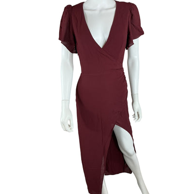 Reformation Elegant Plum Watkins Dress Size 6
