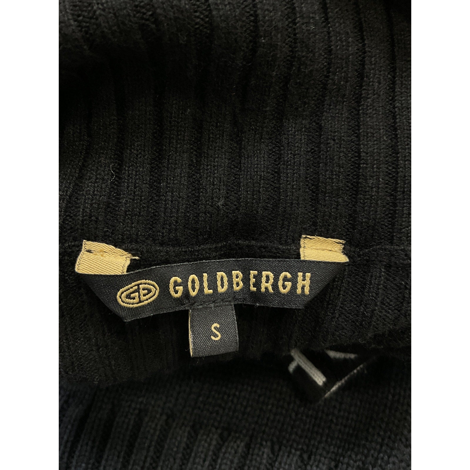 Goldbergh 'Mira' Black Logo Cuffs Sweater Size S