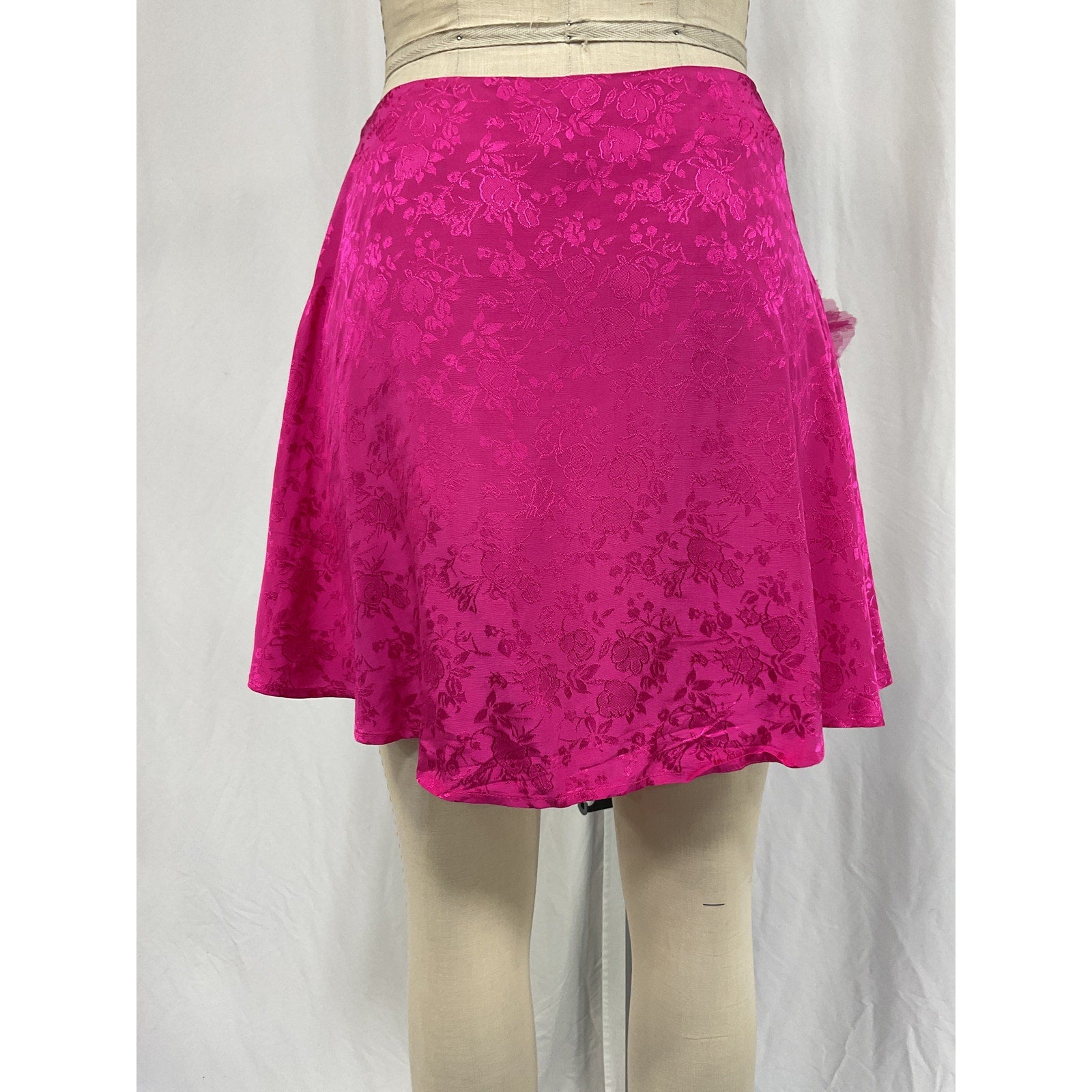 For Love & Lemons 'Sasha' Pink Rayon Skirt Size S