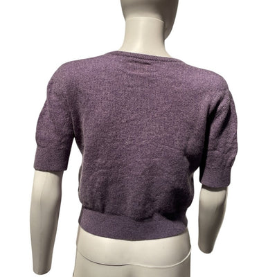 Khaite Soft Purple Cashmere V Neck Sweater Size S