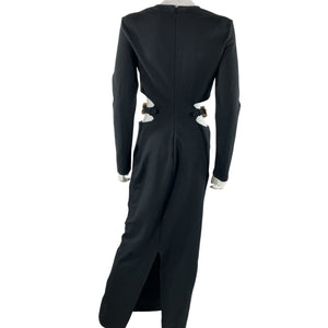 Staud Cutout Black Chantal Dress Size M