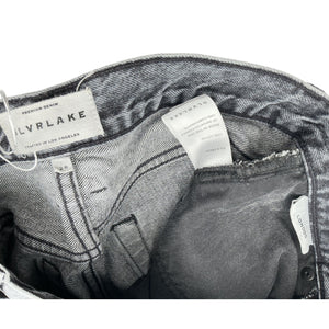 Slvrlake High Rise Gray London Crop Denim Jeans Size 26