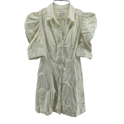 Frame Puff Sleeve Ecru Gillian Dress Size S