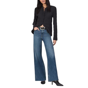 Rag & Bone Modern Blue Flexi Sofie Wide Leg Denim Jeans Size 27