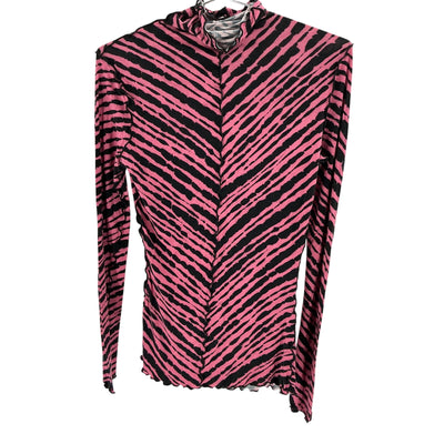 Proenza Schouler Diagonal Pink Tie Dye Jersey Turtleneck Size S
