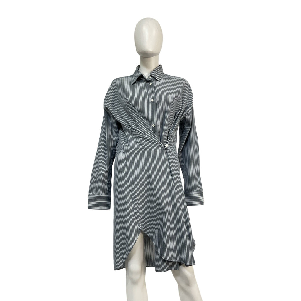 Isabel Marant Blue Cotton Seen Shirt Dress Size 38