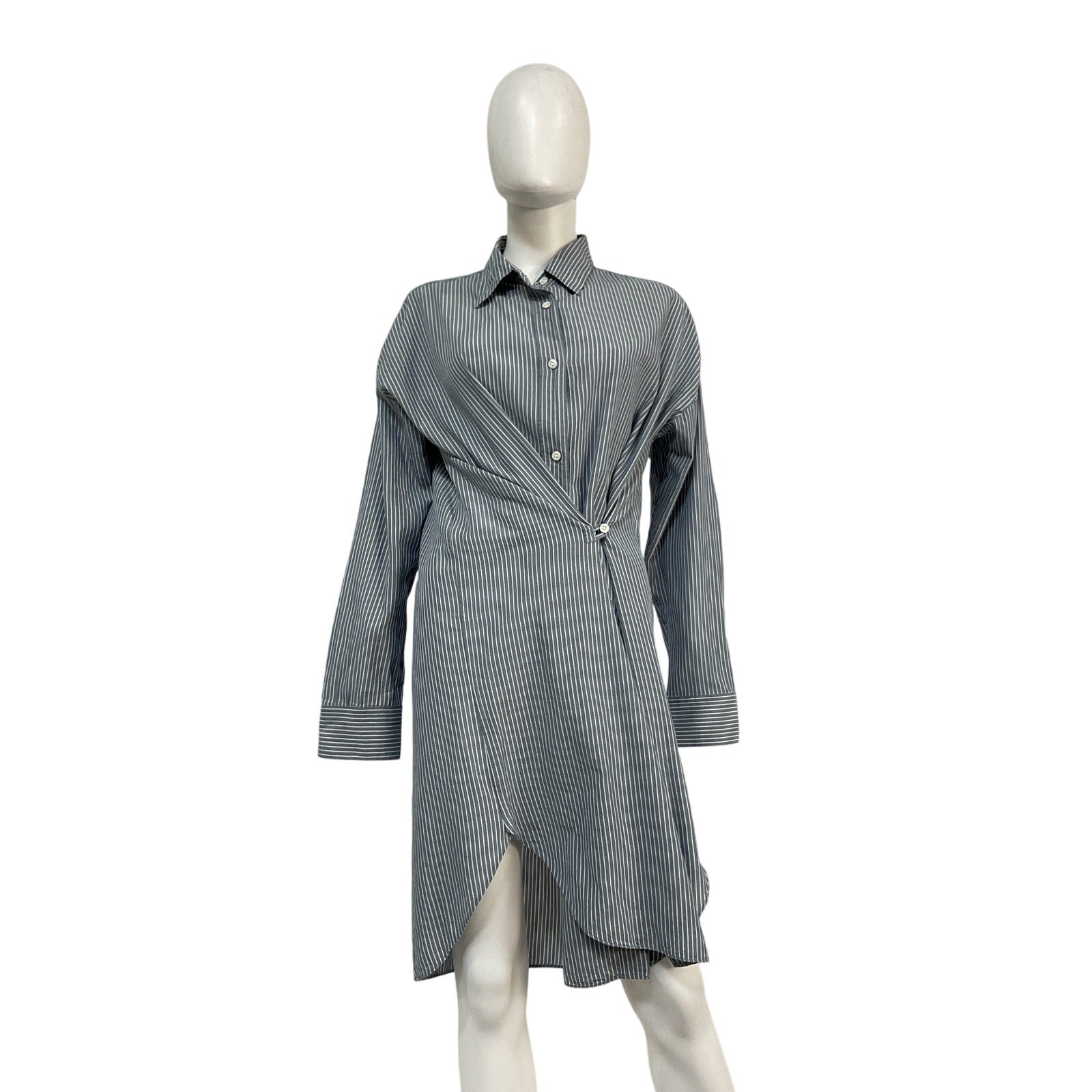 Isabel Marant Blue Cotton Seen Shirt Dress Size 38