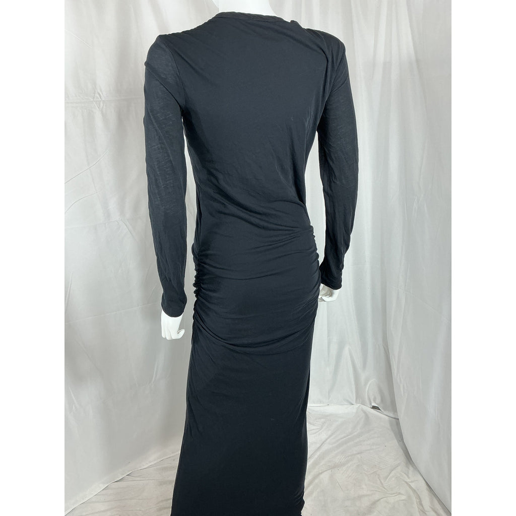 James Perse Cotton-Jersey Black Cotton Maxi Dress Size 2