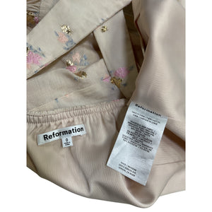 Reformation 'Azalea' Cream Rayon Top Size 0