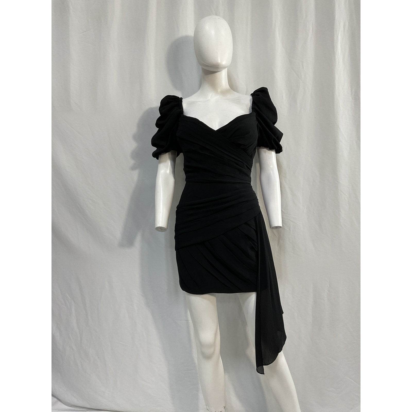 Ronny Kobo 'Diana' Black Polyester Dress Size L - NWT