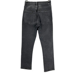 Agolde High Waist Black Riley Crop Denim Jeans Size 25