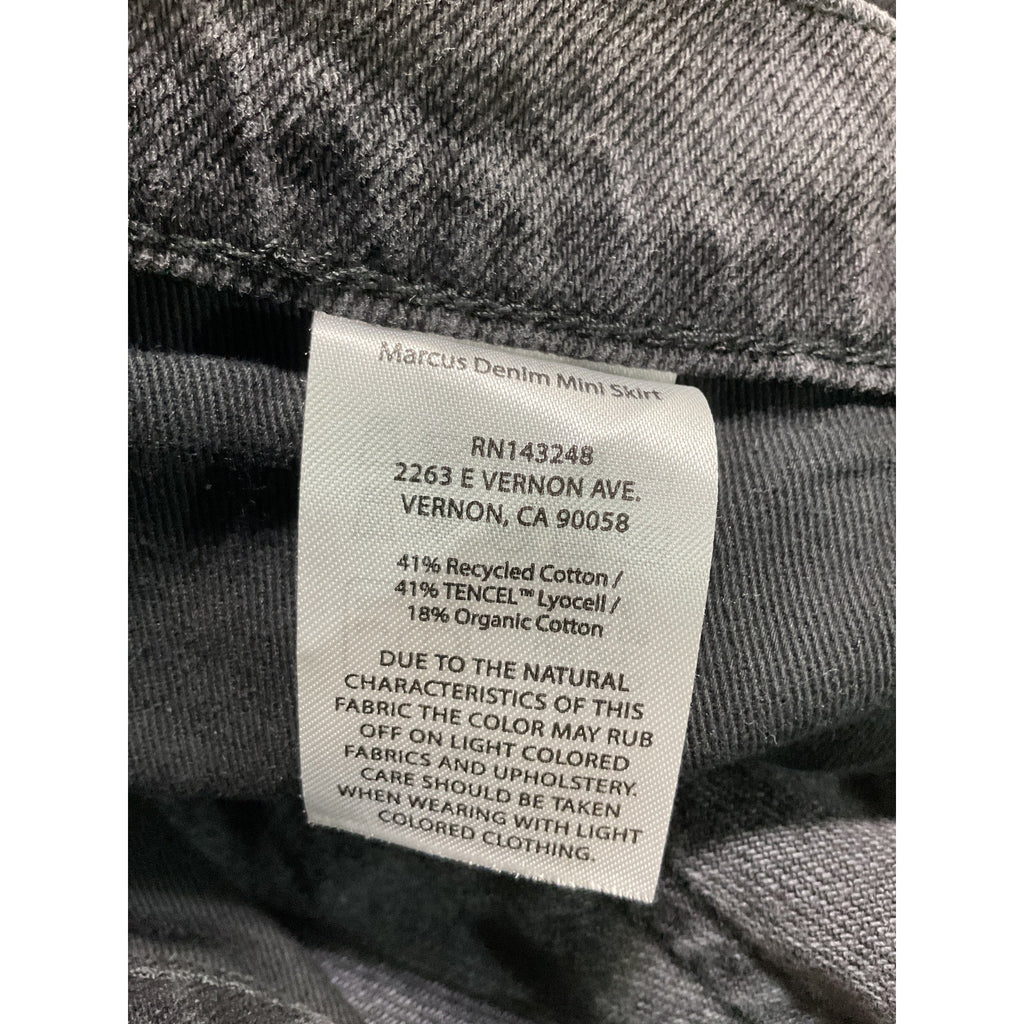 Reformation 'Marcus' Black Denim Mini Skirt Size 28