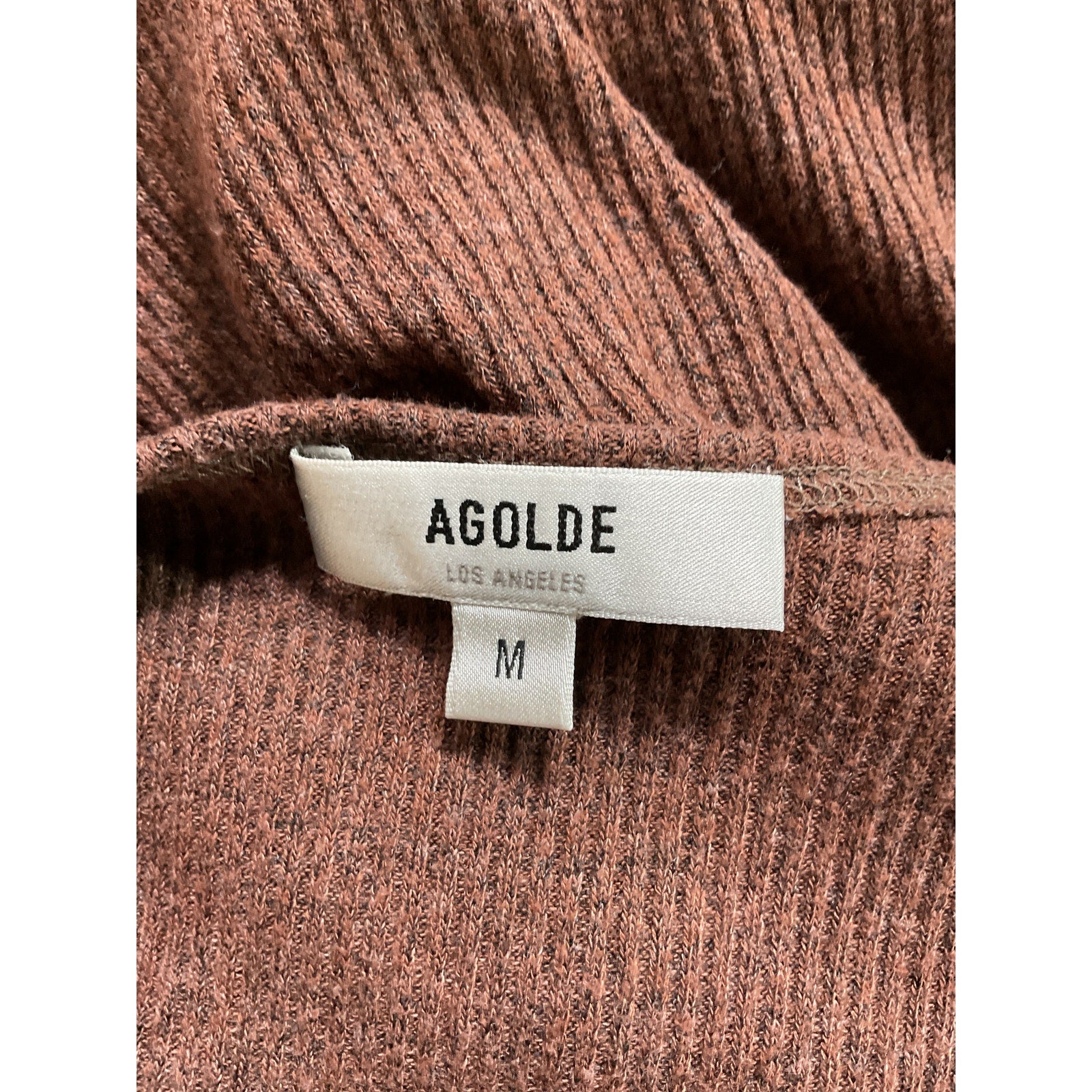 Agolde 'Bianca' Brown Scoop Neck Sleeveless Tank Size M