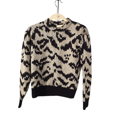 Ulla Johnson Textured Onyx Nalla Pullover Size S Sweater