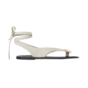 The Row Cream Charm Beach Sandals Size 36 EU / US 6