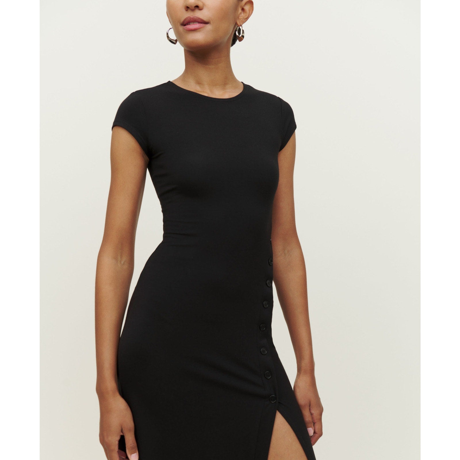 Reformation 'Kamila' Black Knit Dress Size S