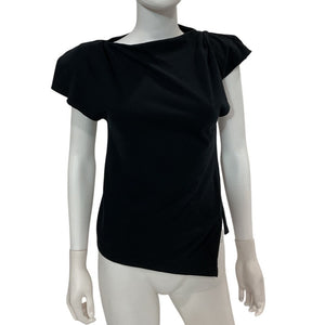 Isabel Marant Draped Black Sebani T Shirt Size XS