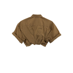 Jacquemus Tan Cotton La Montagne 'La Chemise Ballu' Shirt Size 36