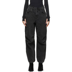 Alexander Wang Utility Black Pack Mix Hybrid Denim Jeans Size 27