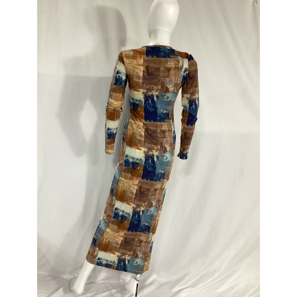Reformation 'Tommie' Blue Knit Dress Size XS