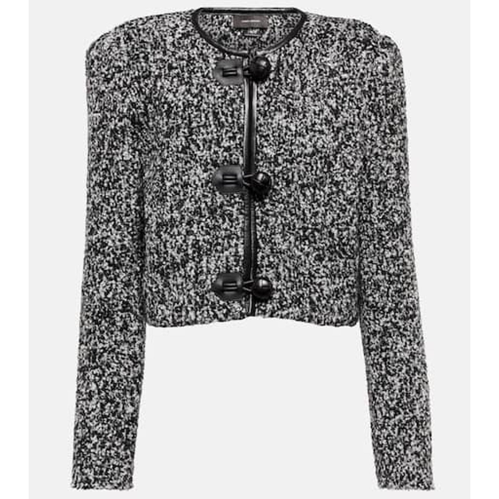 Isabel Marant 'Gradilia' Black Boucl� Jacket Size 44