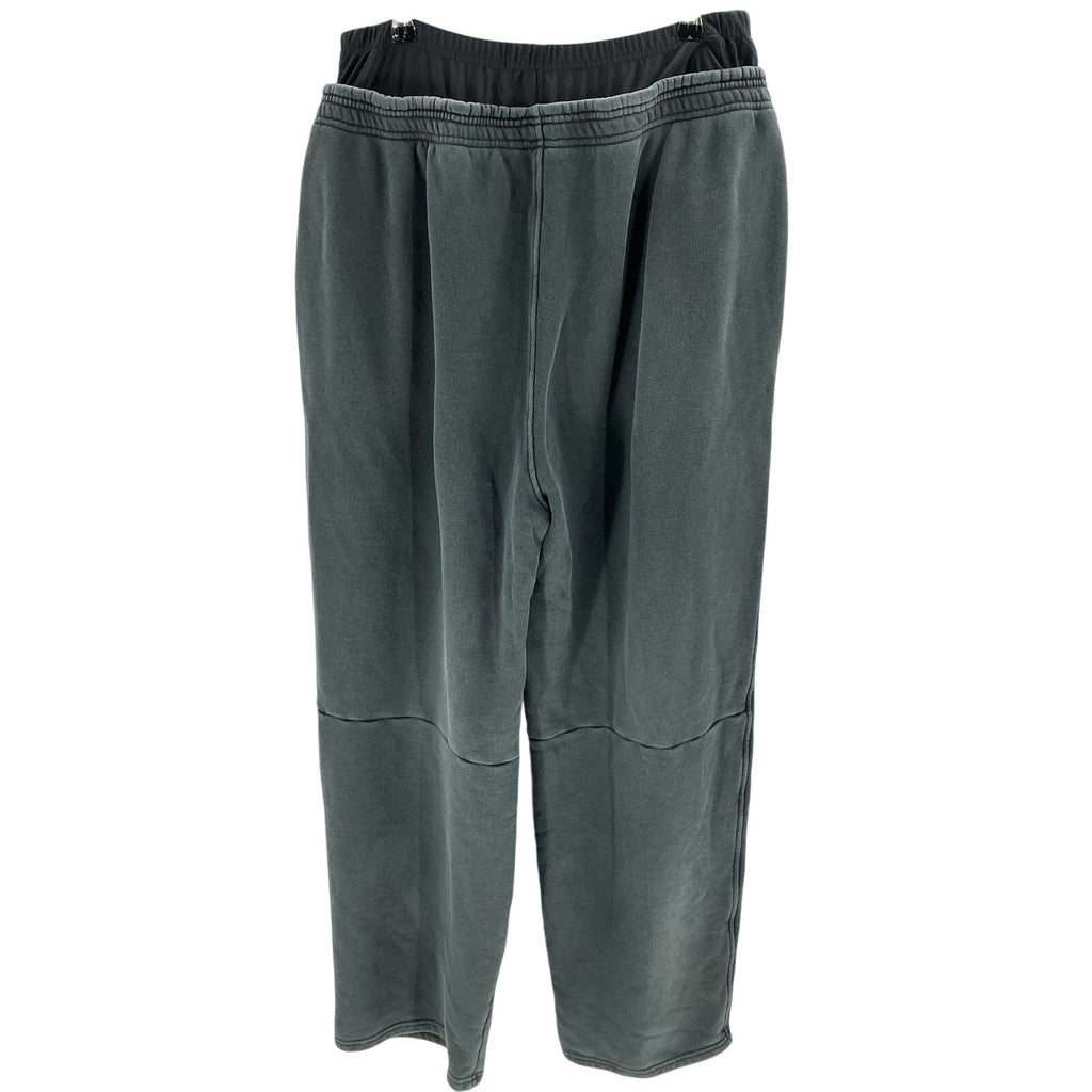 Alexander Wang Prestyled Black Cotton Bike Short Waist Sweatpants Size XL