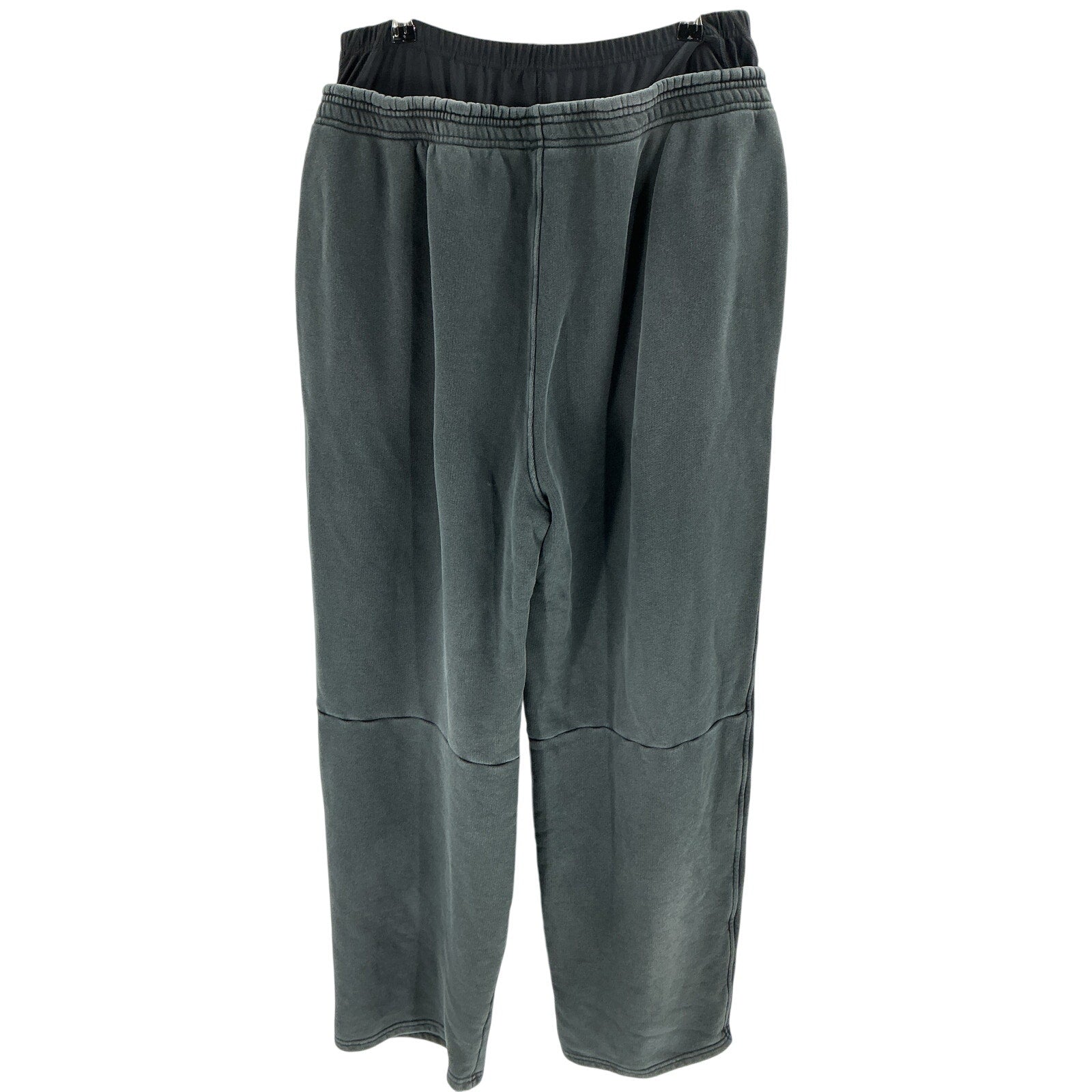 Alexander Wang Prestyled Black Cotton Bike Short Waist Sweatpants Size XL