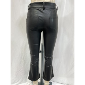 Generation Love 'Amirah' Black Button Faux Leather Pants Size 0