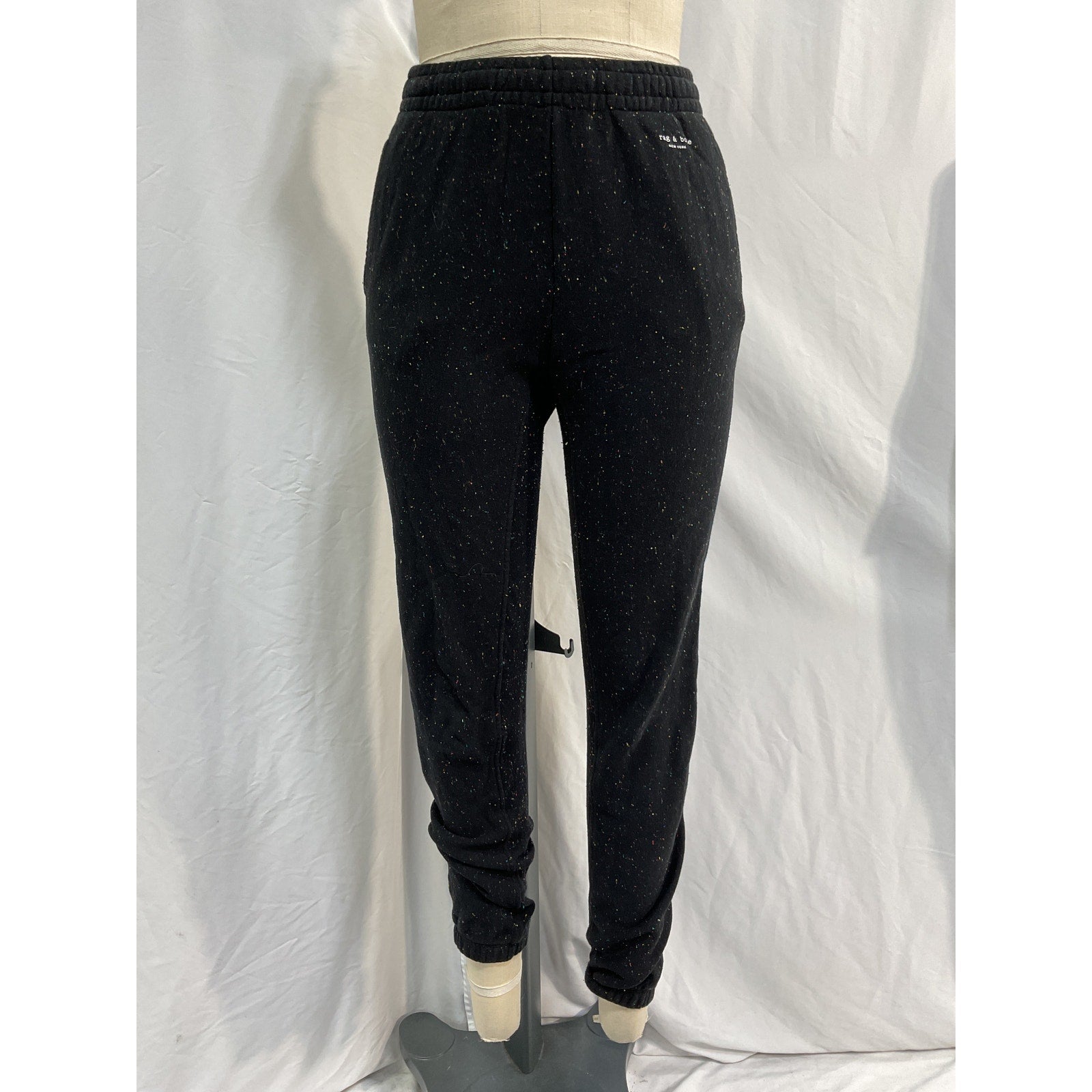 Rag & Bone City Black Cotton Terry Sweatpant Size XS