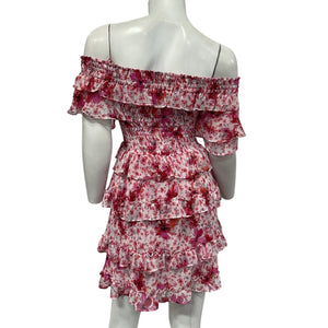 Misa Los Angeles Ruffled Gardenia Inga Dress Size XS