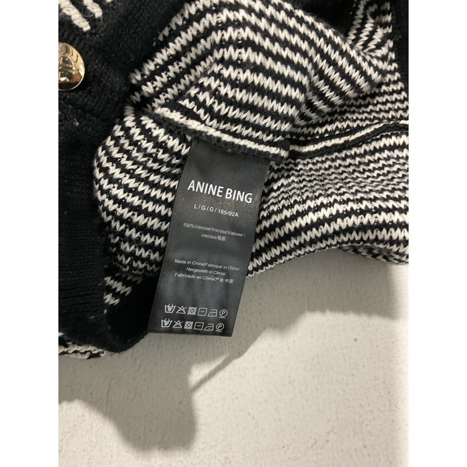 Anine Bing 'Dave' Black Cardigan Size L