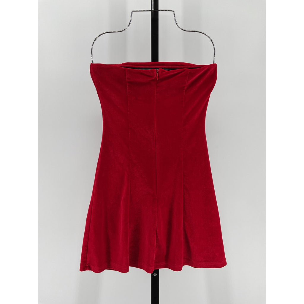 Miscreants Red Velvet Cupid Dress Size 6