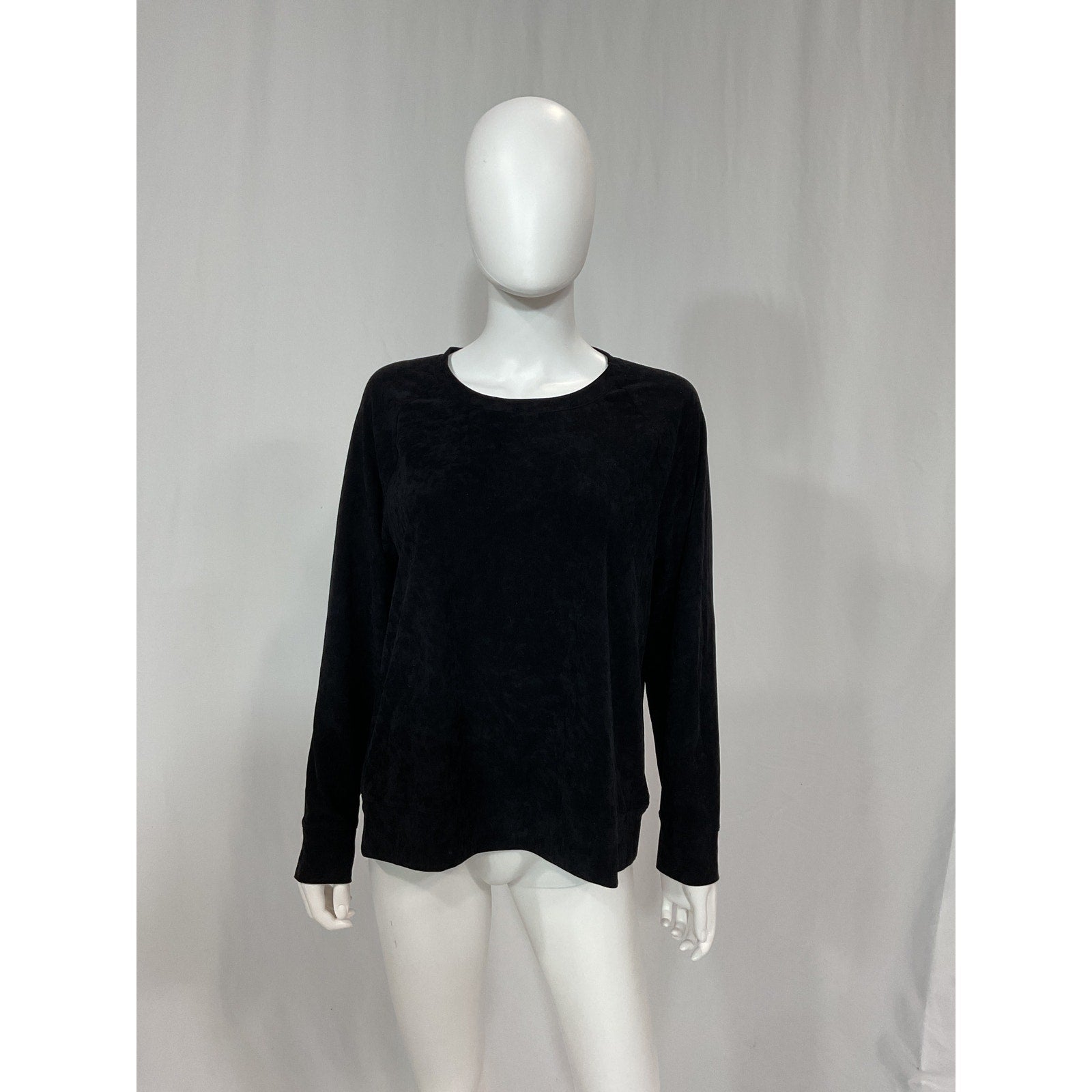 James Perse 'Velvet' Black Sweatshirt Size 3 - NWT