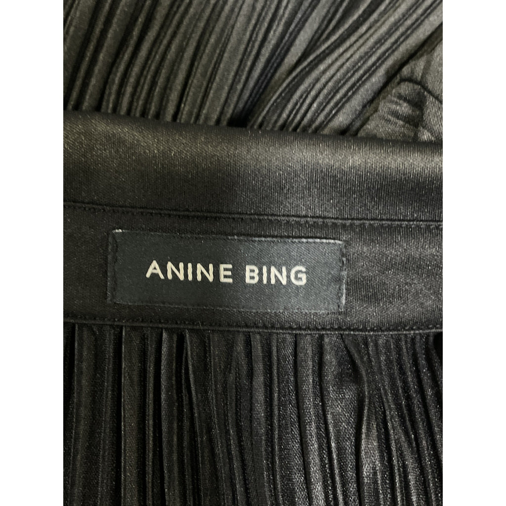 Anine Bing 'Nuri' Black Shirt Size S