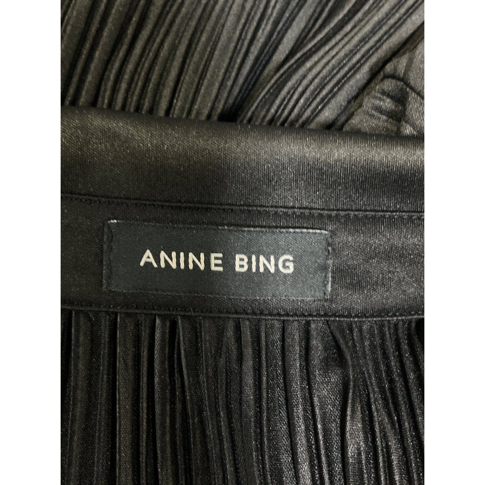Anine Bing 'Nuri' Black Shirt Size S