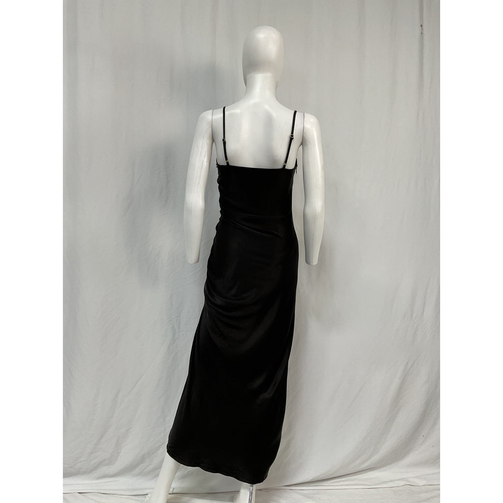 Shona Joy 'Thalia' Black Lenzing Midi Dress Size 4