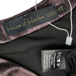 House Of Harlow 1960 Metallic Brown Bourdin Blouse Size XL
