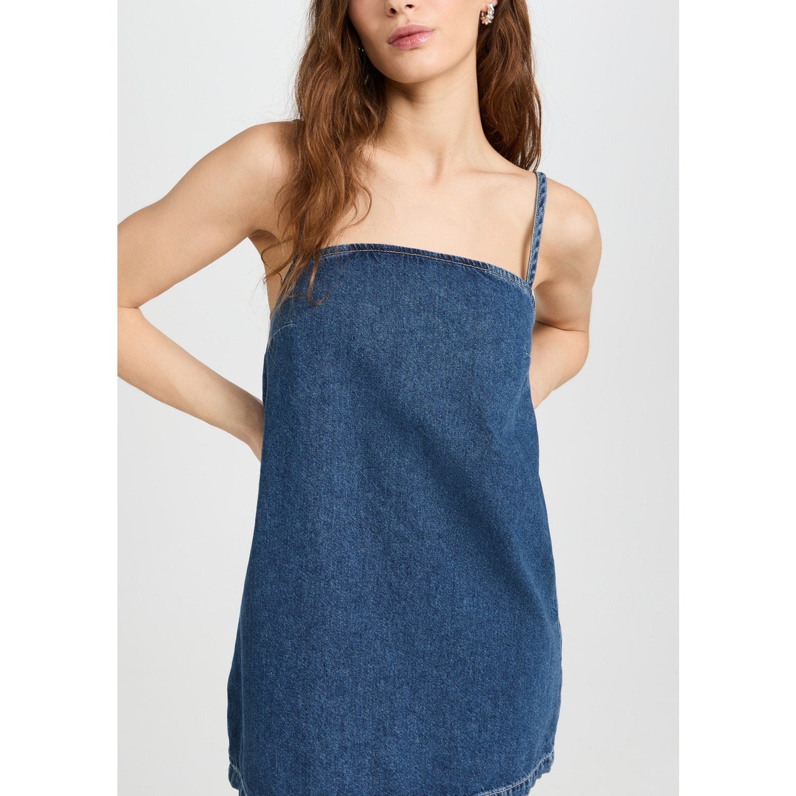 Reformation 'Stella' Blue Denim Mini Dress Size 12