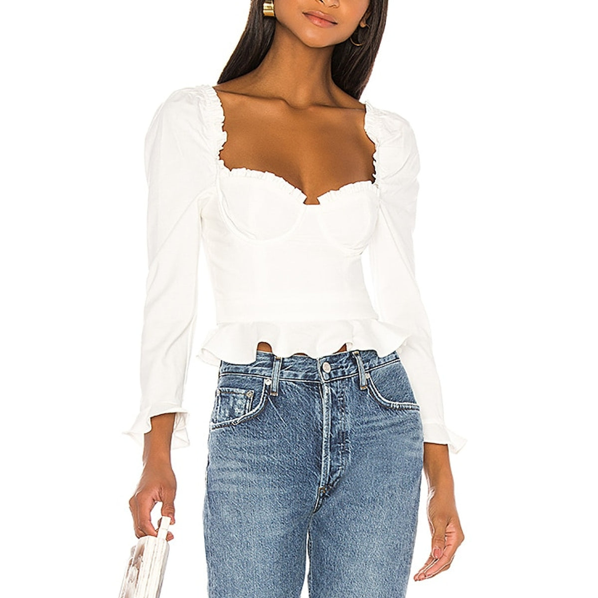 Majorelle 'Corie' White Rayon Top Size XS