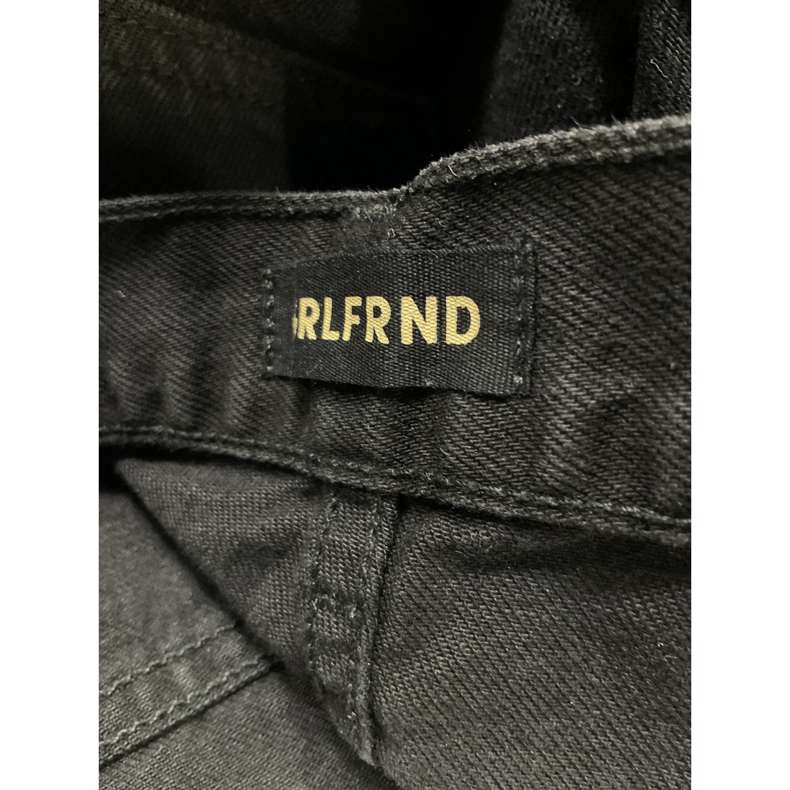 Grlfrnd 'Bella' Black Low Rise Boyfriend Denim Jeans Size 27 - NWT
