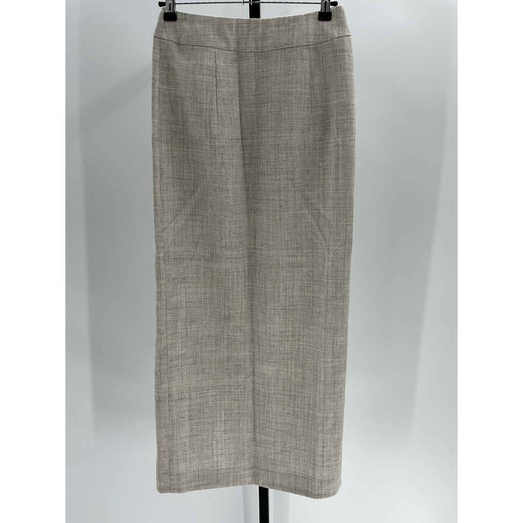 R�he 'Overlap' Grey Viscose Skirt Size 36