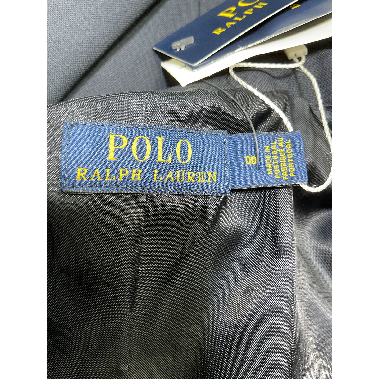 Ralph Lauren Blue Wool Stretch Blazer Size 0 - NWT