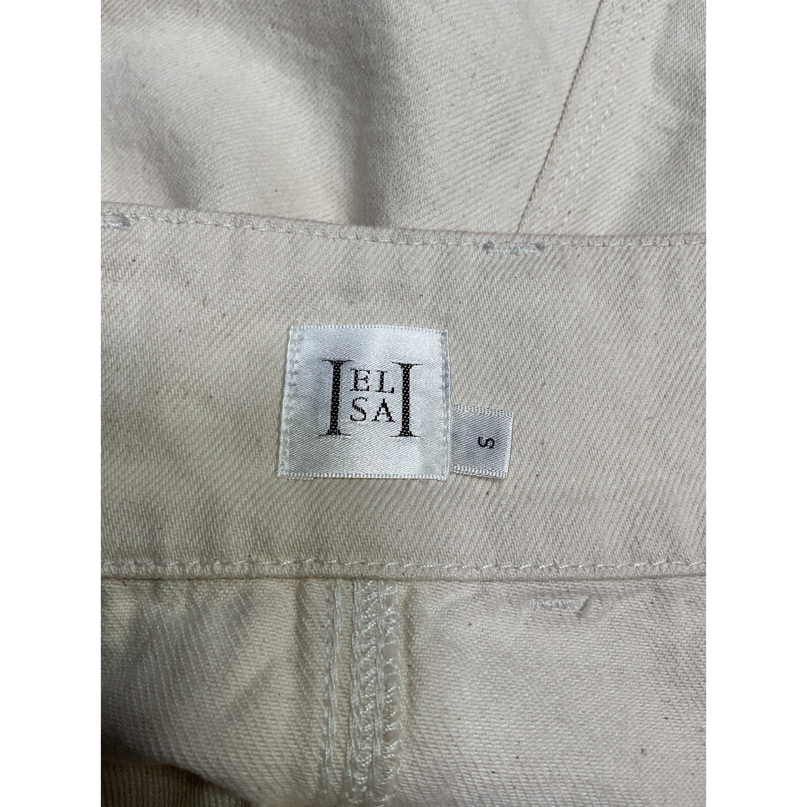 Helsa Low Rise White Cotton Mini Skirt Size S