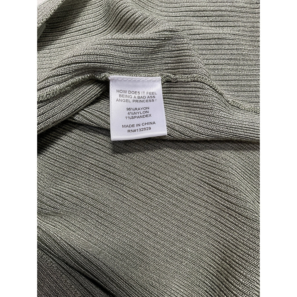 Lpa 'Karter' Green Rayon Knit Midi Dress Size XS - NWT