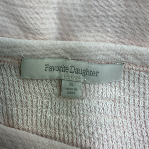 Favorite Daughter Relaxed Pink After Work Crop Top Size XL